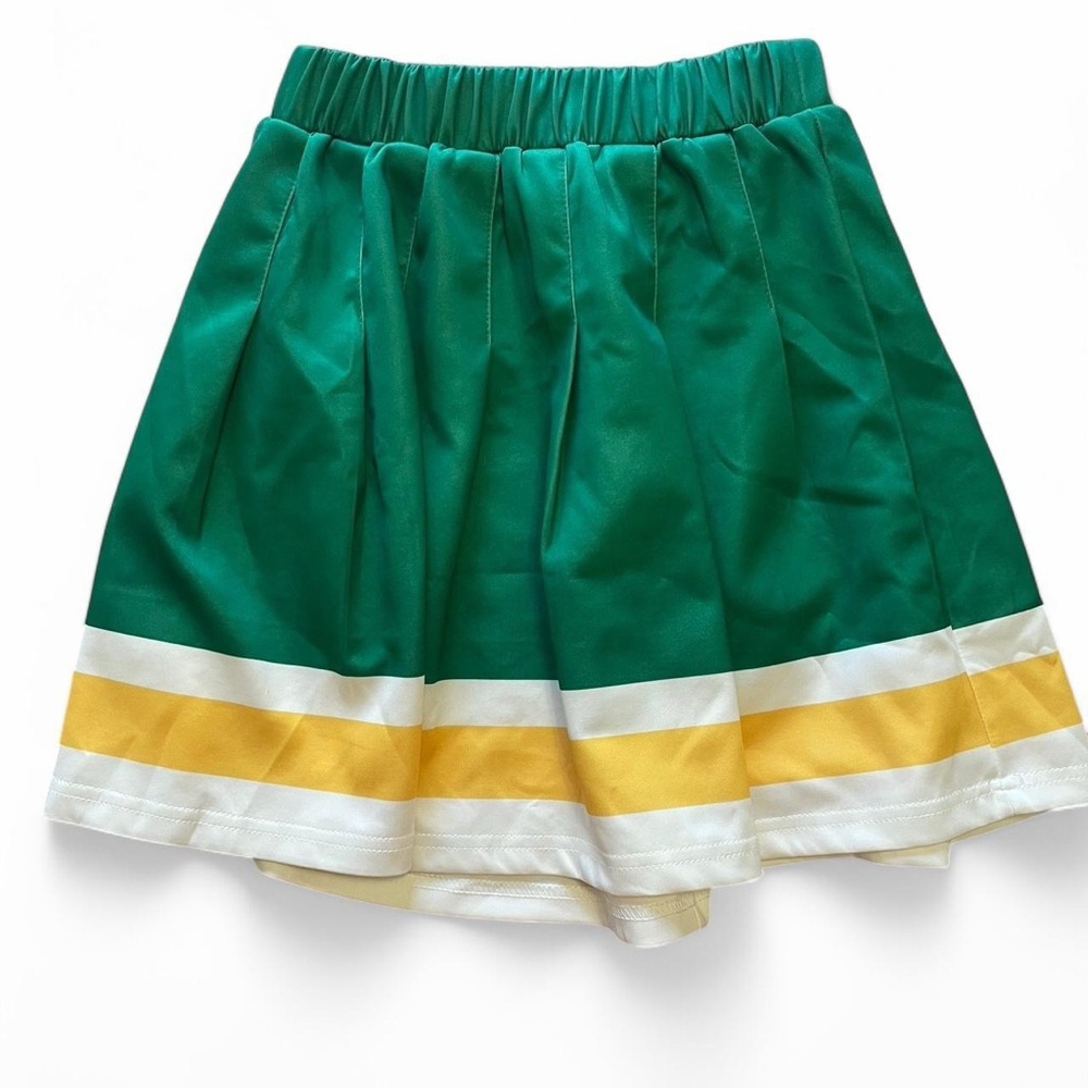 Green and Yellow Women's Skirt